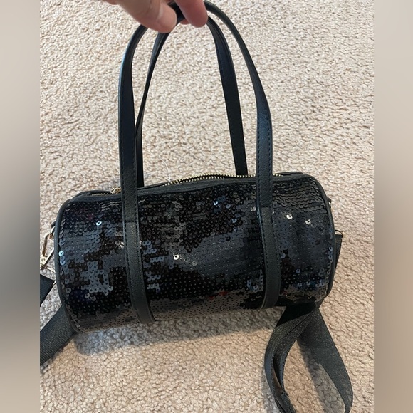 JUICY COUTURE Queen of Everything Sequin Trending Y2k Mini Barrel Crossbody Bag - Picture 8 of 8